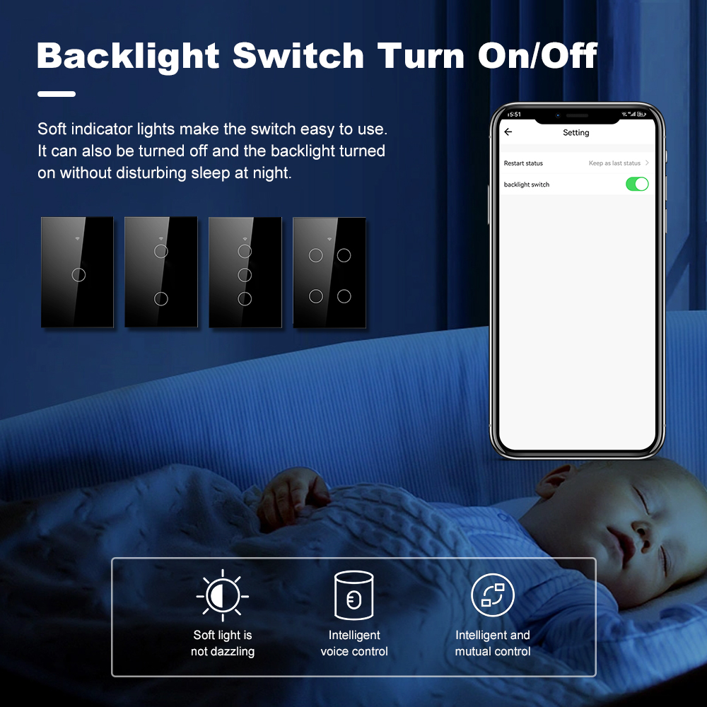 Interruptor de Luz Táctil Inte - Smart Home Design reseña y precio