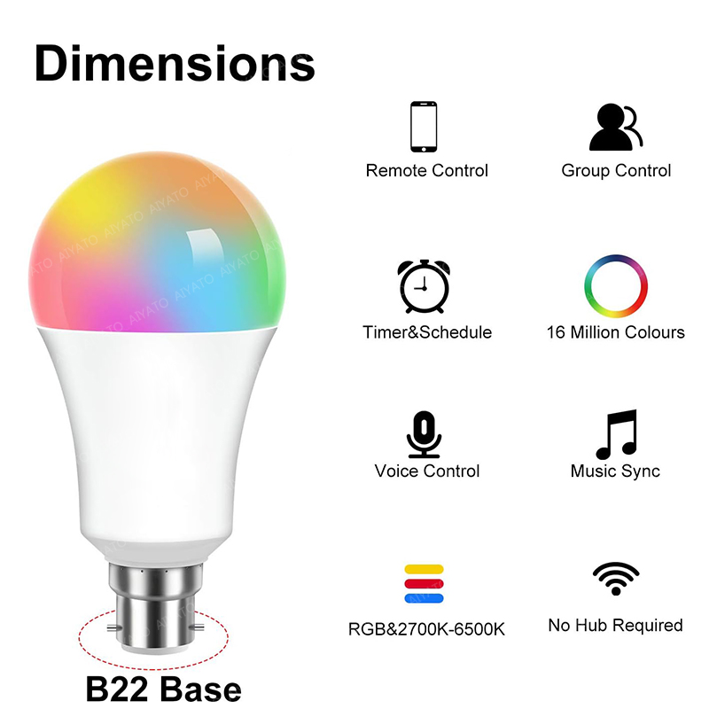 Bombilla Inteligente WiFi TUYA - Smart Home Yellow reseña y precio