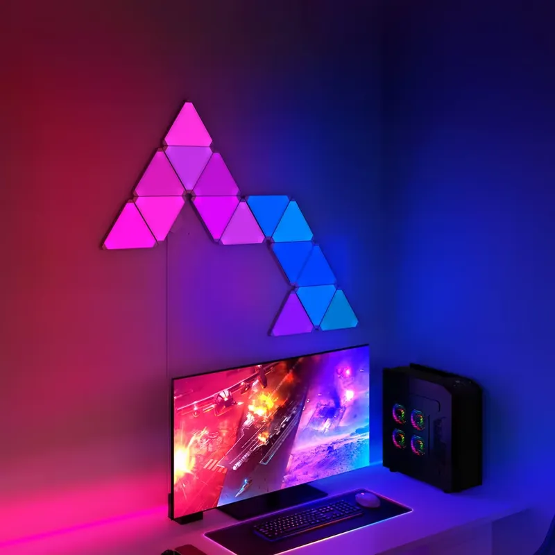 Luces LED triangulares Banqcn  - Smart Home Setup reseña y precio