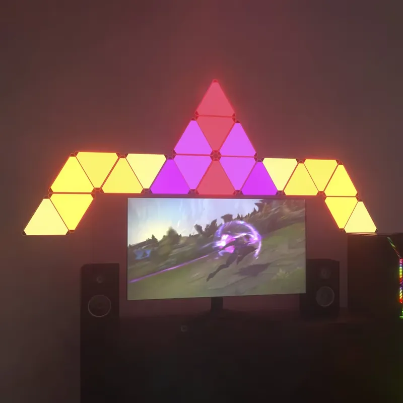 Luces LED triangulares Banqcn  - Smart Home Setup reseña y precio