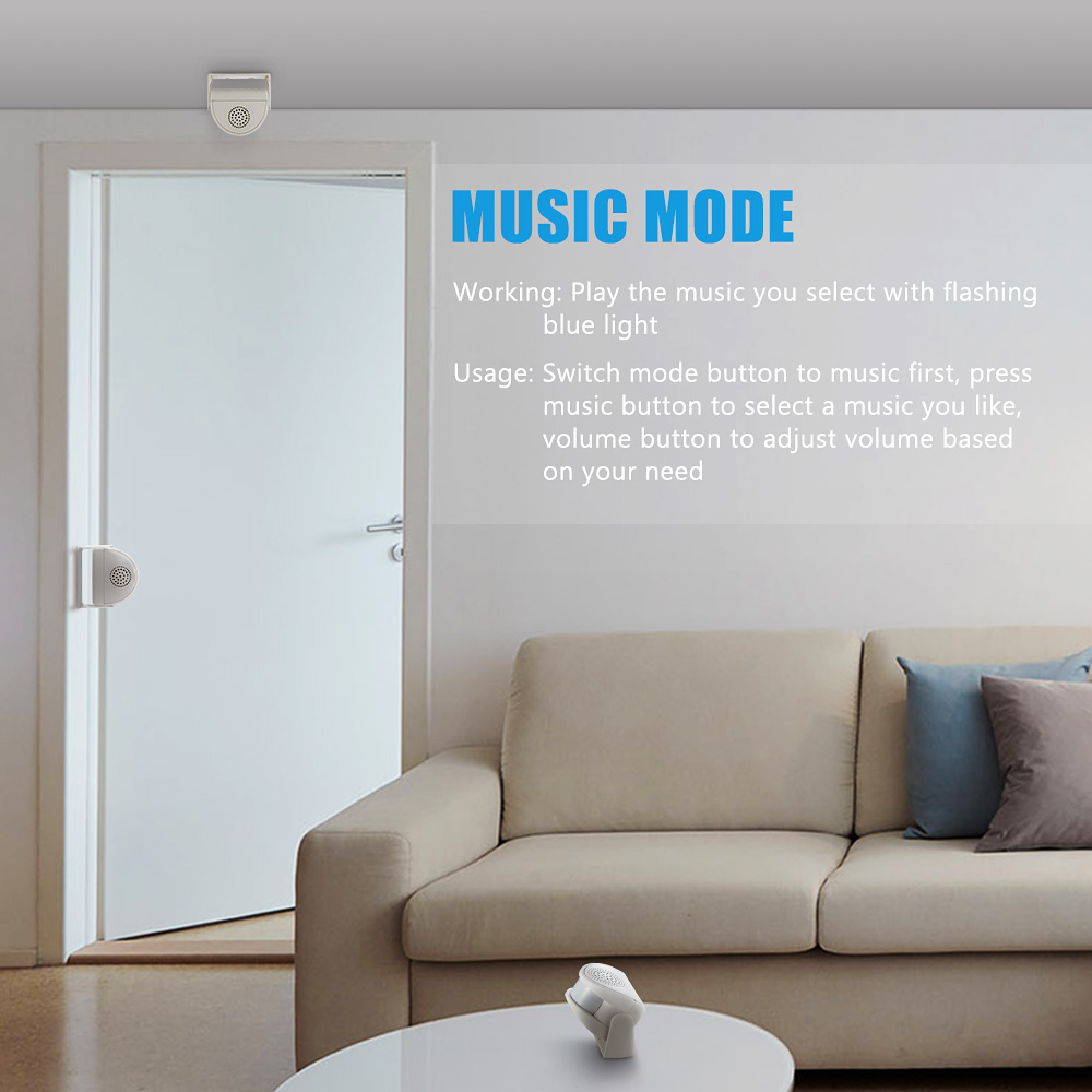 Timbre de timbre infrarrojo de - Wireless Door Sensor reseña y precio