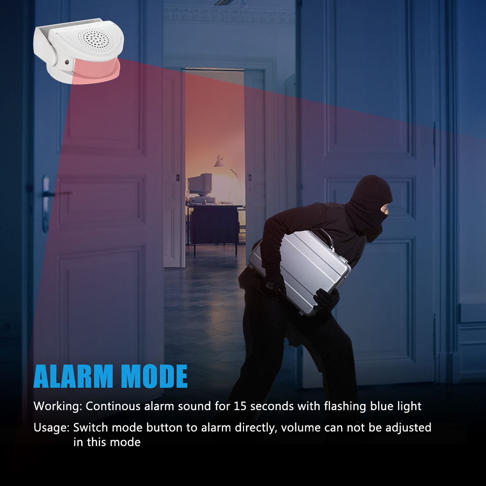 Timbre de timbre infrarrojo de - Wireless Door Sensor reseña y precio